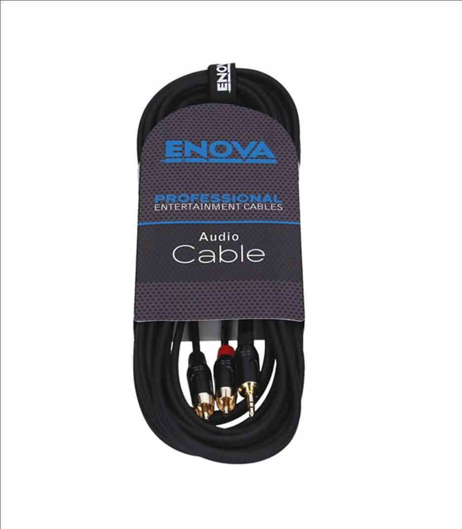 Buy Enova 5 Meters 3.5 mm Jack- RCA Male Adapter Cable Red & Black Stereo Cable -  Online Best Price | Melody House Dubai