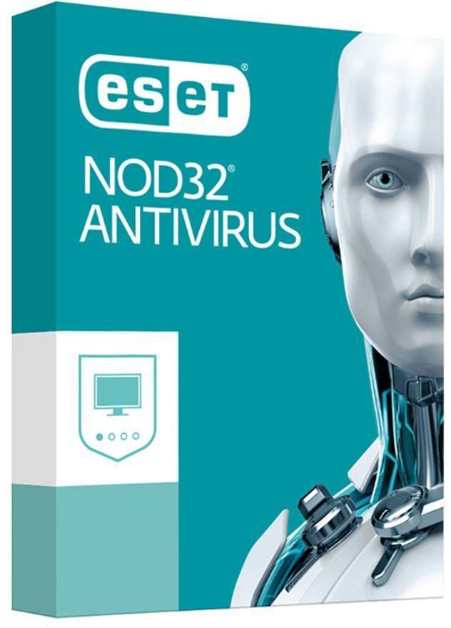 ESET NOD32 Antivirus 1 License For 2 User 1 Year White