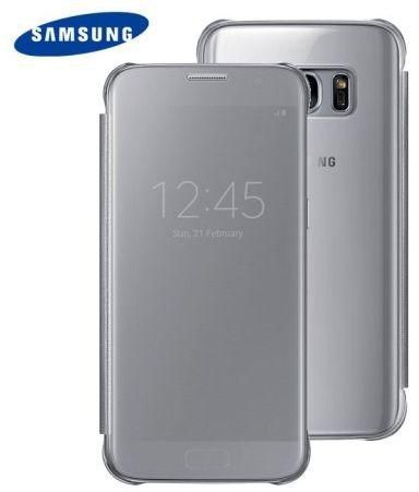 Samsung Samsung Galaxy S7 Case S-View Clear Flip Cover -silver
