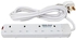 Power King 4 Way Quality Extension Socket With A Long Cable
