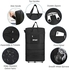Expandable Extra Large Travel Oxford Duffel bag, Duffle bag, or kit bag with Wheels Waterproof Lightweight Traveling Foldable Suitcase Black Central Hardside Expandable Luggage With Spinner Wheels