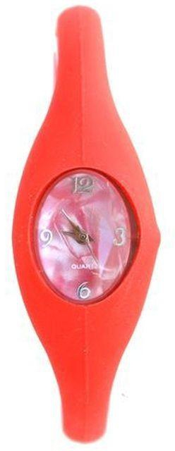 Quartz QZ-RD Sports Silicon Watch - For Women - Red