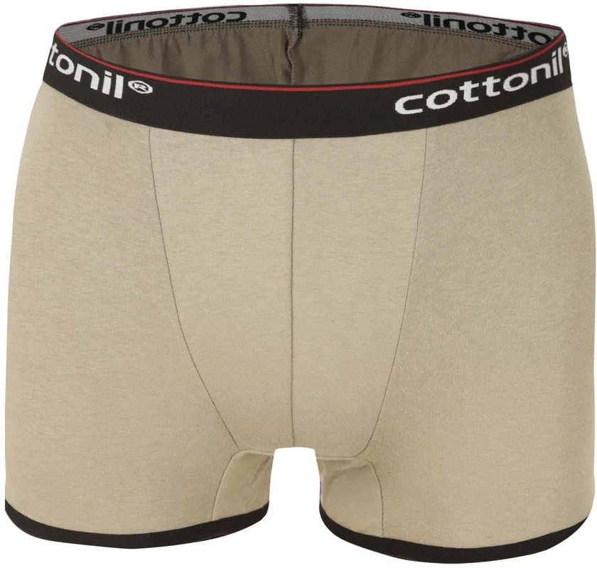 Get Cottonil Everyday Boxer For Men, Size 7 - Beige with best offers | Raneen.com