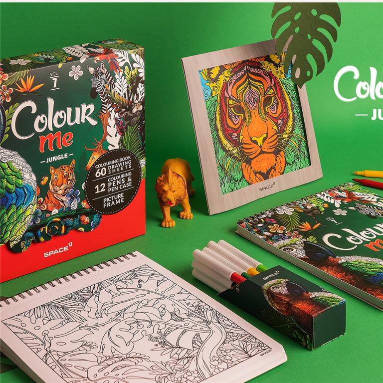 Colour Me Vol 7 Jungle Colouring Book