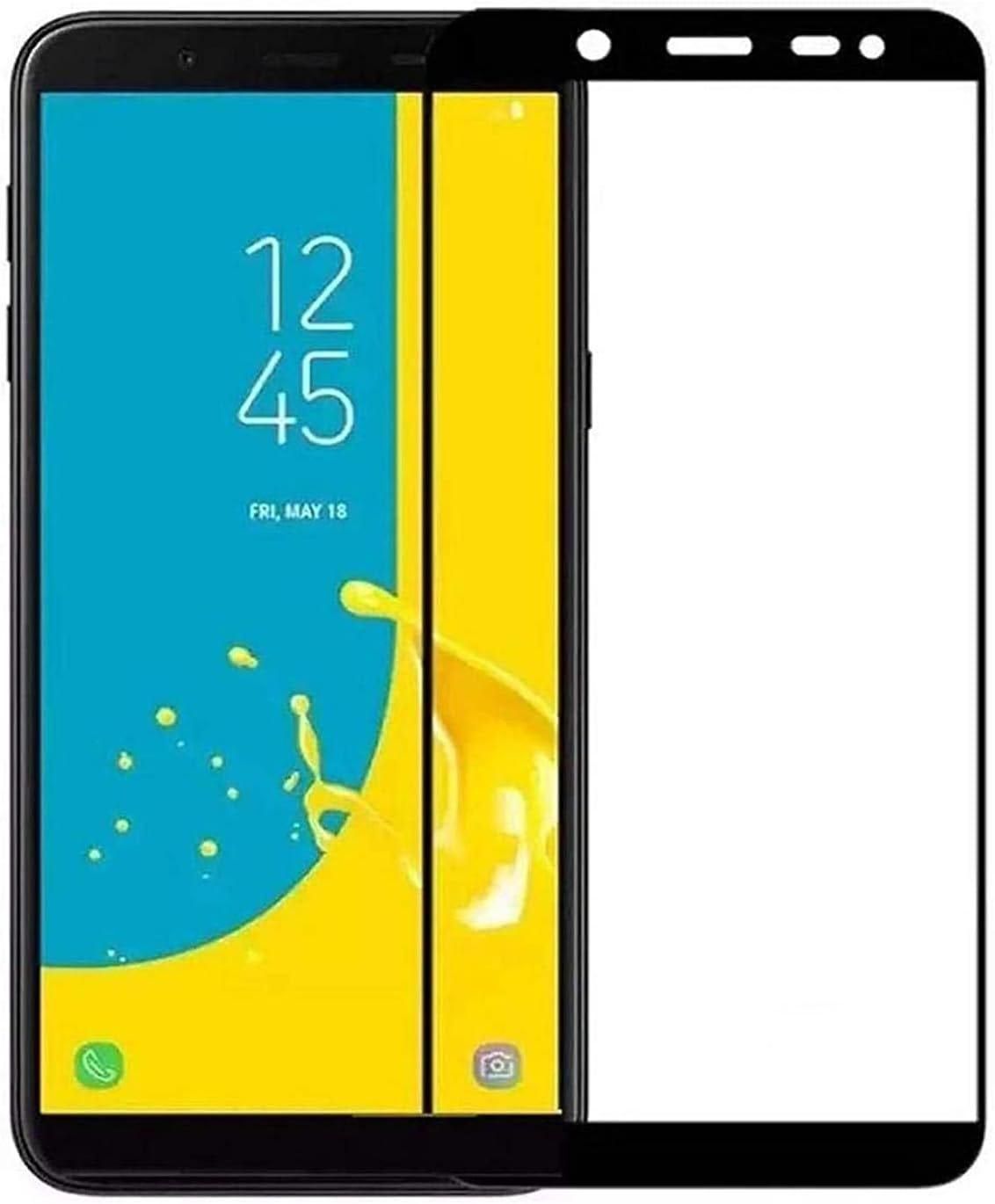 Get Tempered Glass Screen Protector, Compatible With Samsung J4 Plus 2018/ J6 Plus 2018 - Black Clear with best offers | Raneen.com