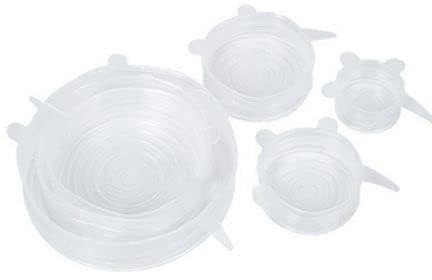 Silicone Stretch Fresh Food Cover Stretch Lids, 6 Pack Of Various Sizes White09884266_ with two years guarantee of satisfaction and quality