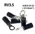 E-trimas Insulated Ring Terminal Lug Clip Black (10PCS)