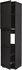 METOD خزانة عالية مع أرفف مواد نظافة - أسود/Lerhyttan صباغ أسود ‎60x60x240 سم‏