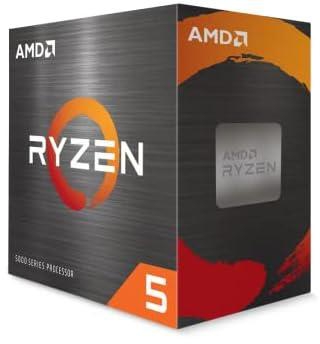 معالج AMD رايزن 5 5500 لجهاز الكمبيوتر المكتبي (6 نوى/12 خيط وذاكرة تخزين مؤقت 19 ميجابايت وبدعم يصل الى 4.2 GHz)، اسود، Socket AM4