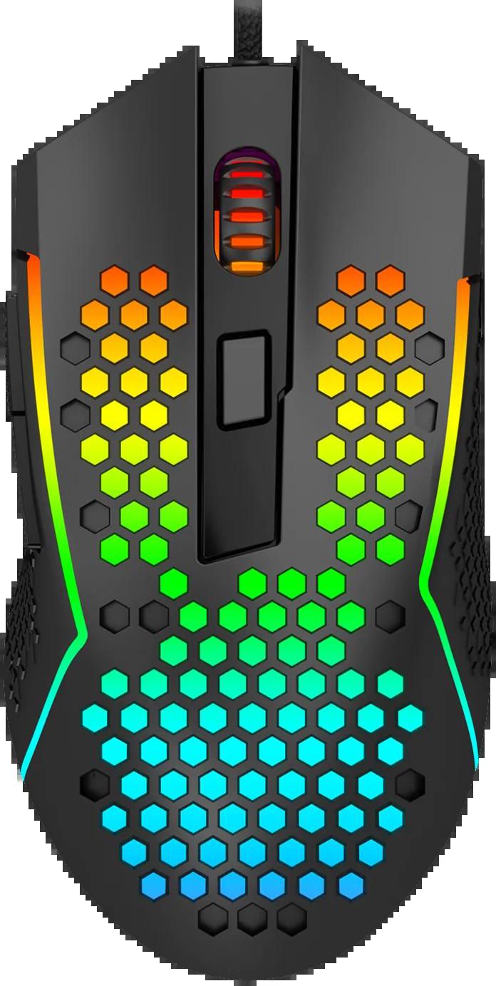 Redragon M987-K Honeycomb Gaming Mouse RGB Backlit Wired 6 Buttons Programmable with 12400 DPI - Dubai Phone