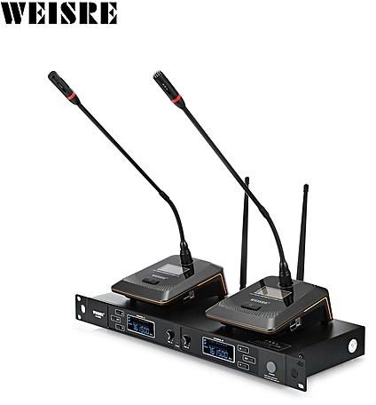 Weisre Weisre U 6002 Wireless Uhf Microphone System Desktop Mic