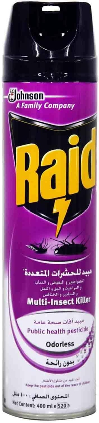Raid multi insect killer - odorless 400ml