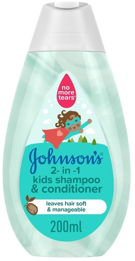 Johnson&#39;s 2-in-1 Kids Shampoo &amp; Conditioner 200ml