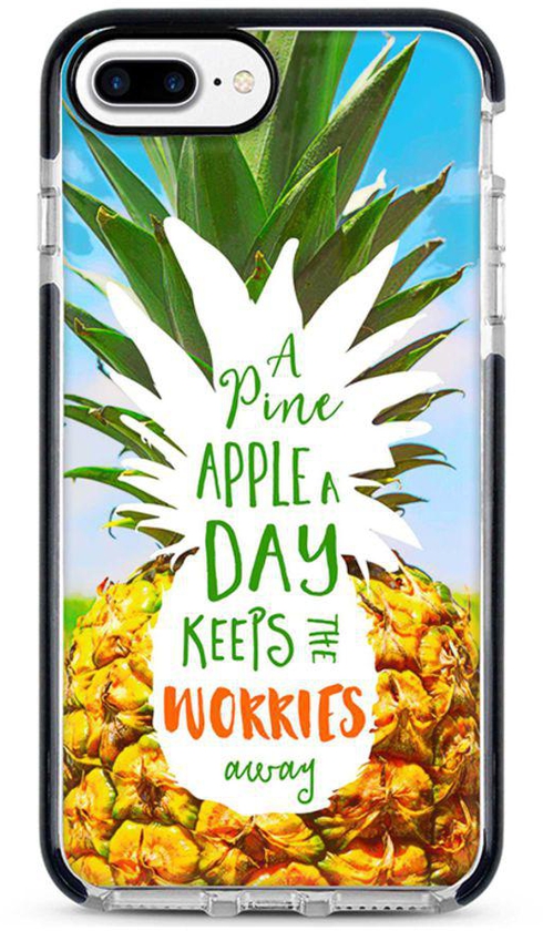 Protective Case Cover For Apple iPhone 7 Plus Pineapple A Day Full Print