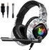 Onikuma K19 3.5mm Wired Gaming Headset RGB LED Over Ear Headphones - Camouflage