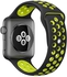 Ozone Soft Silicone Replacement Strap Wristband For Apple Watch 38mm Nike Band Series 1/ 2- Green