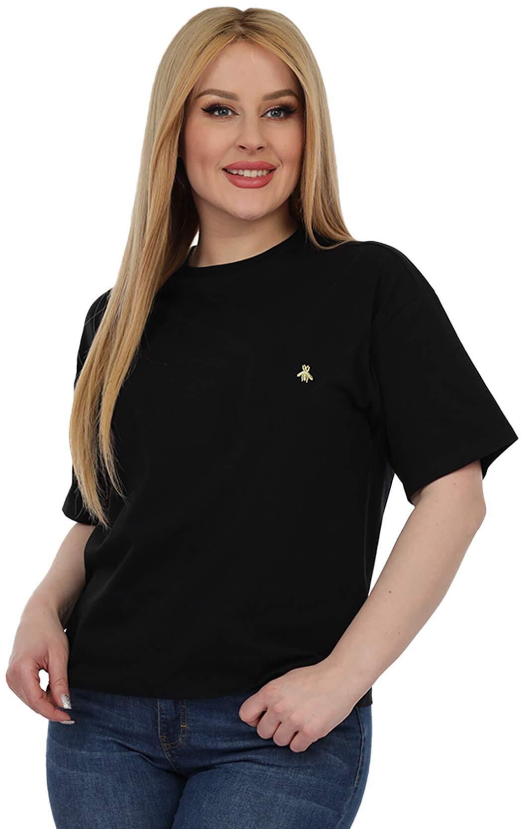 La Collection T-Shirt for Women - 2X Large - Black