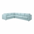 VIMLE Corner sofa, 5-seat - Saxemara light blue