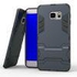 Ozone Snap-on PC TPU Hybrid Kickstand Case for Samsung Galaxy S6 Edge Plus Plus with screen protector Black