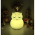 Glinrui Large Owl Night Lights for Kids LED Nursery Lamp Children's Room Moon Bedside Lamp, Changeable Brightness & Color Child Table Night-Light, Lighting for Travel and Camping Child Gift - Large