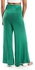 Kady Solid Pattern Flare Fit Pants - Green