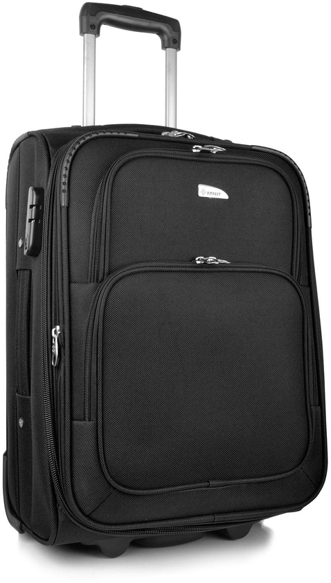 Ambest Yacoor Eva 2 Wheel Soft Luggage, Black - 32