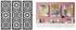 لوحة فنية جدارية خشبية بتصميم ارابيسك من هوم جالاري من 3 قطع مقاس 80 × 80 سم + لوحة فنية جدارية من القماش، مجموعة من 3 خلفيات تجريدية للتعبير عن البساطة. مع نمط هندسي للفن 60 عرض × 40 ارتفاع × 2 عمق