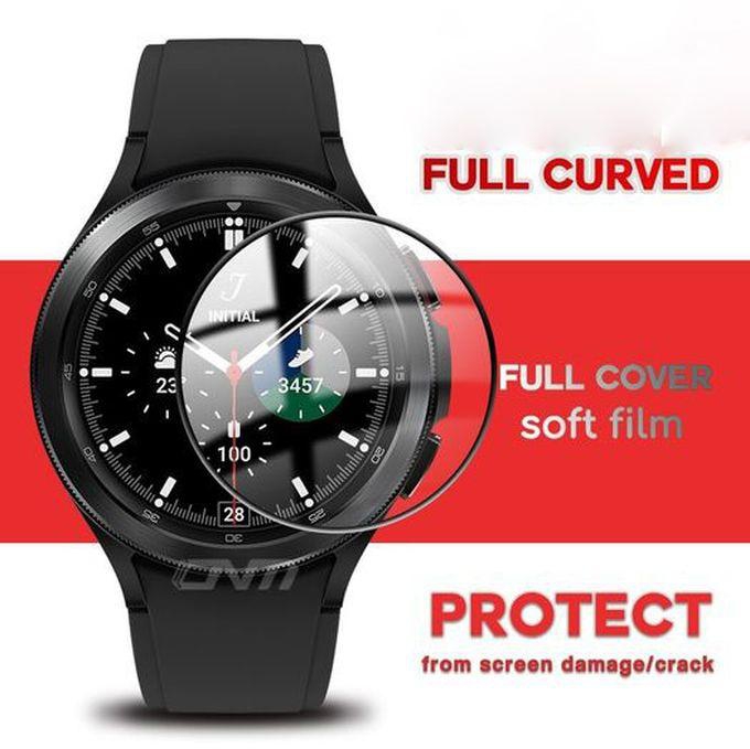 Samsung Galaxy Watch4 Classic 46mm Anti-Scratch HD Clear Soft Film Screen Protector -black