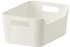 IKEA VARIERA Box in High Gloss White (24 cm x 17 cm)