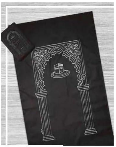 'Pocket Prayer Mat with Cover 60x100cm - Black'