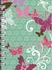 A7 Notebook Butterflies Green