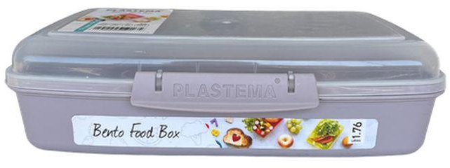 Plastema Bento Food Box Grey
