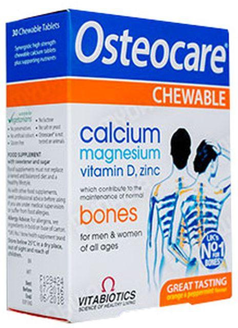 Osteocare Chewabal Strong Bones,Joint Bone, Knee Pains Health Tablets 30s Calcium Magnesium Vitamin D, Zinc