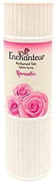 Enchanteur Romantic Perfumed Talc for Women, 125g with Roses & Jasmine Extracts