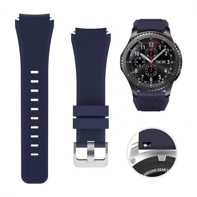 Classic Silicone Sport Replacement Watch Band For Samsung Gear S3 Frontier/S3 - NAVY