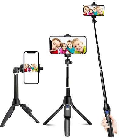 Selfie Stick, 40 inch Extendable Selfie Stick Tripod,Phone Tripod with Wireless Remote Shutter Compatible with iPhone 12 11 pro Xs Max Xr X 8Plus 7