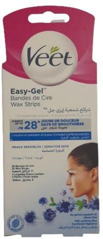 Veet Face Hair Removal Wax Strip For Sensitive Skin – 20 Strips + 4  Cleaning Wipes. price from jumia in Egypt - Yaoota!