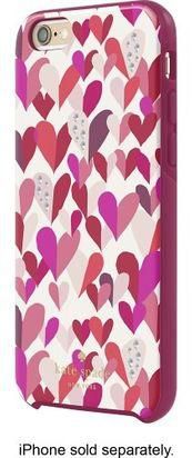 Kate Spade New York Hybrid Hard Shell Case for Apple iPhone 6 and 6s Confetti Hearts Multi Crystal Stones