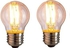 Large Decorative Bulb, G45, Edison Bulb, E27, 220V, 4W, Pen,2 Pieces Of Straight Line Feathers.