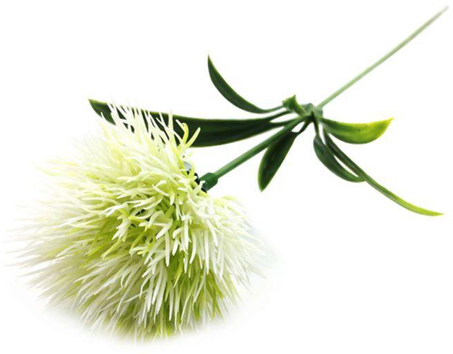 Generic Simulation Dandelion Simulated Party Decor Green Plastic Artificial Flower For Home-White