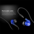Qkz QKZ W1 Headphone For Running Exercising Removable Cable Headphones With Memory Wire Headset Detachable Cables HIFI In Ear Headphone With Mic TIANHUShop