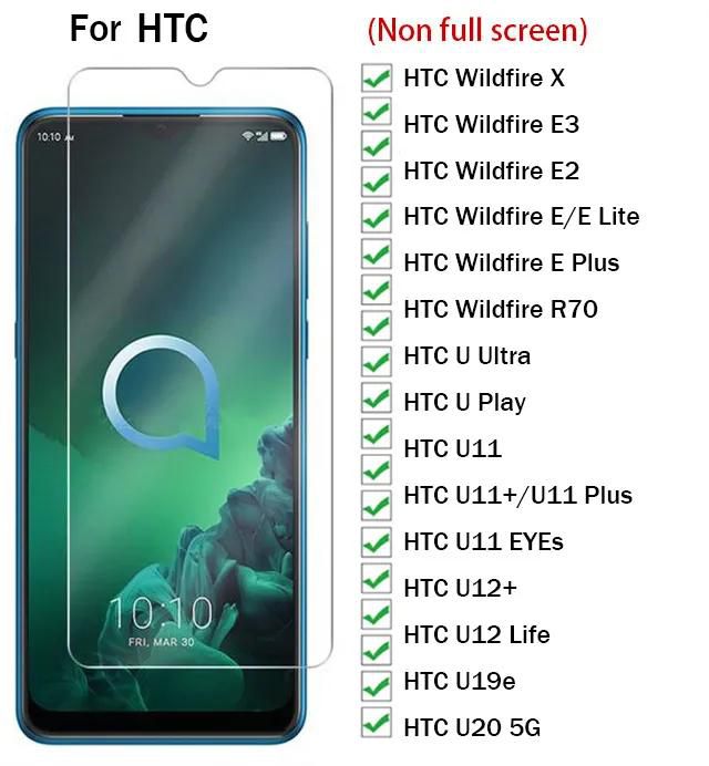 9H Screen Protectors Glass For HTC Wildfire X Wildfire E3 Wildfire E2 Wildfire E Plus HTC U Ultra HTC U11 EYEs HTC U12 Life HTC U19e HTC U20 5G.......
