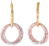 Revoni 9ct Yellow White and Rose Gold Linked Drop Earrings - REVSRPSIL14183COL