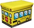 In-House Storage Box stool-School Bus, Yellow [3649YE]