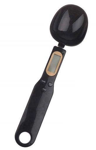Kitchen Digital Spoon Scale with LCD Screen - Black