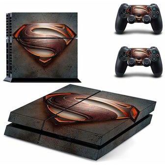 Superman Design Printed Gaming Console Skin Sticker For Sony PlayStation 4