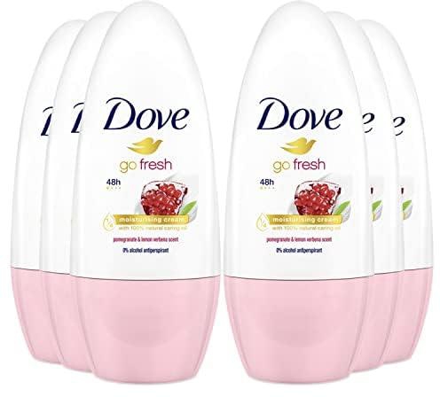 Dove Go Fresh Pomegranate Anti-Perspirant Deodorant Roll-On 50 ml - Pack of 6