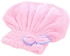 Generic Home-Quick-drying Hair Drying Hat Head Wrap Cap Bathing Super Absorbent Shower Cap*Pink