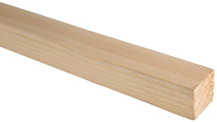 عبوة خشب التنوب الأبيض العملي القياسي بحواف مربعة مقشورة ميسونس تيمبر 3.4×3.4×240سم
