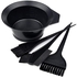 Hebron Hair Dye Color Brush and Bowl Set, 4Pcs Color Bowl Brushes Tool Mixing Bowl Kit Tint Comb for Hair Tint Dying Coloring Applicator